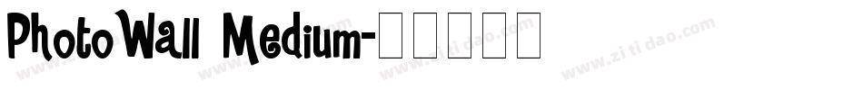 PhotoWall Medium字体转换